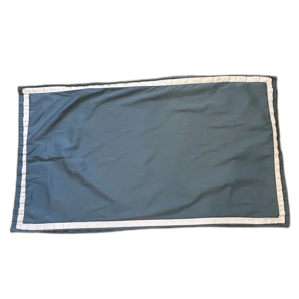 Williams Sonoma Home Blue White King Euro Pillow Sham Cotton Made in Italy